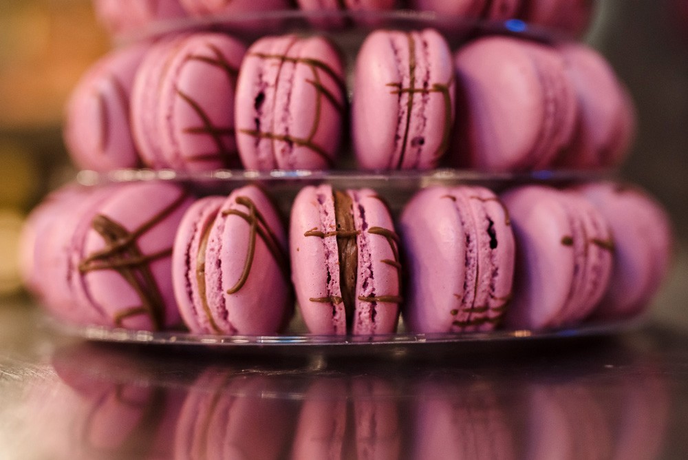 pink macarons